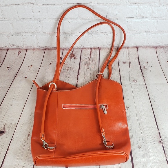 Vera Pelle Leather Crossbody Shoulder Bag Purse - Picture 1 of 8